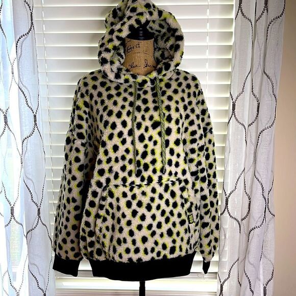 UGG Loyra Sherpa Hoodie Animalia Jacket - Picture 2 of 7